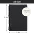EUSOAR Spiral Lined Notebook, A5 3packs 5.5"X8.3" 120 Pages Hardcover Lined Travel Writing Journal, Notepad Sketchbook, Students College Office Bu...