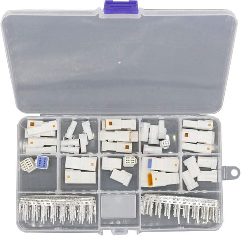19 Sets Automotive Connectors JST02R-JWPF-VSLE 2/3/4/6/8 Pin Waterproof Connectors Male and Female...