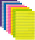 4X6 in Lined Self-Sticky Notes Strong Viscosity 8 Bag 45 Pages Bright Colors...