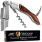 Hicoup Wine Opener - Professional Corkscrews for Wine Bottles w/Foil Cutter and Cap Remover - Manual Wine Key for Servers, Waiters, Bartenders and...
