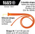 Klein Tools 69347 Plumber's Kit Replacement Straps, Use with Digital Angle Gauge and Levels Cat. Nos. 935DAGL and 935DAG, 2 Silicone Straps...