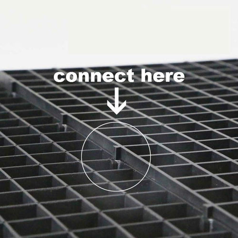 4 Pcs Aquarium Divider Tray Plastic Grid Aquarium Egg Crate Light Diffuser, Fish Tank Divider Filter Bottom Isolation with 8 Pcs Sucker Clip(Black...