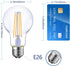 Dimmable E26 LED Light Bulbs,40 Watt Equivalent,Daylight 4000K Classic Clear Glass A19 LED Filament Bulb Pack of 6...