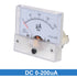 uxcell Analog Current Panel Meter DC 0-200uA 5uA Scale 85C1 Ammeter for Circuit Testing Charging Battery Ampere Tester Gauge Pack of 1...