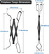 Stanbroil Outdoor Campfire Fireplace Tongs, 26" Long, Log Grabber, Black...