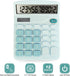 Basic Calculator with Comfortable Large LCD Display, 12 Digits Calculators Desktop, Tilt Screen, Big Button, Desk Calculator with Dual Power (Sola...