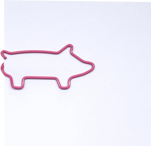 Pig Shaped Paper Clips Great for Paper Clip Collectors or Office Gift - Comes in Round Tin with Lid and Gift Box (Pink 100 Count Refill Bag No Tin...