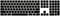 HRH Black Silicone Keyboard Cover Keypad Skin for Magic Keyboard with Numeric Keypad A1843 MQ052LL/A Released in 2017 (US Layout)...