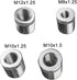 Shift Knob, 3.78" Aluminum Weighted Car Gear Stick Shifter Manual knobs Fit Universal Manual Transmission Vehicle with 4 Threaded Adapters M8 M10 ...