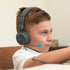 JLab JBuddies Learn On-Ear Kids Headphones, Retractable Boom Mic, Built-in Volume Regulators for Safety, Folding, Adjustable, Great for Schooling ...