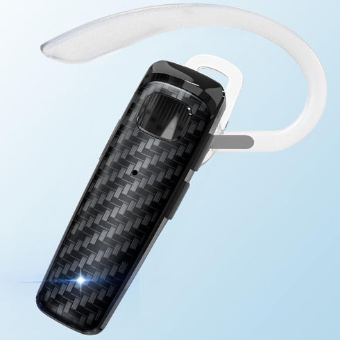 Bluetooth Headset, CVC8.0 Handsfree Bluetooth Earpiece, 16 Hrs Talk Time Noise Cancelling Single Ear Wireless Headset for Office Driving, Compatib...
