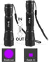 ULTRAFIRE 501B UV Flashlight Adjustable Focus 395nm Ultraviolet Black Light Mini Flashlight,Pet Urine Detector for Resin Curing, Dry Stain, Scorpi...