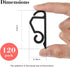 Marsui 120 Pieces Christmas Light Clips Outdoor Gutter Hooks Plastic Seasonal Weatherproof Clips Holiday Fence Hooks for Christmas Roof Tree Outsi...