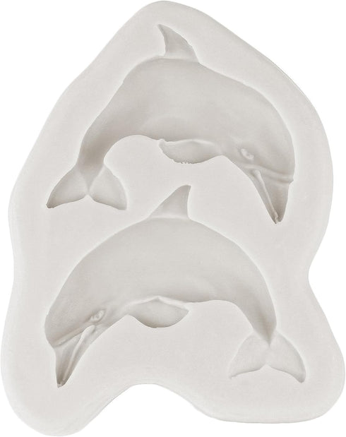 Dolphin Silicone Fondant Molds Dolphin Chocolate Candy Mold For Cake Decorating Cupcake Topper Gum Paste Polymer Clay...