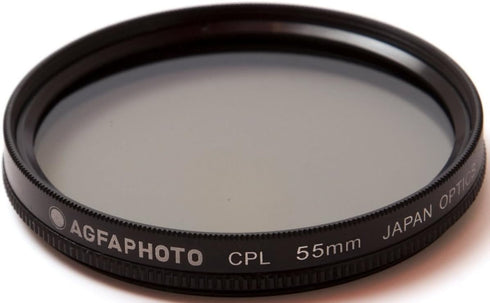 AGFA 3-Piece Professional Filter Kit 55mm - Ultraviolet (UV) + Circular Polarizor (CPL) + Warming Intensifier APFTK55...