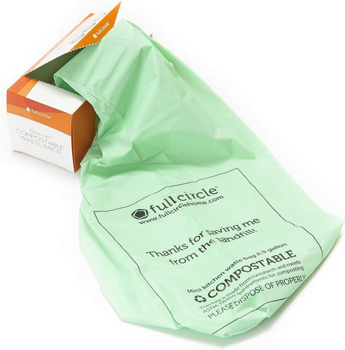 Full Circle Fresh Air Biodegradable Compost Bags, 2.5 Gallon / 25 Count, Original Scent...