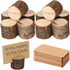 Wood Place Card Holders, 20Pcs Premium Rustic Table Number Holders and 30Pcs Kraft Table Place Cards, Wood Photo Holders, Ideal for Wedding Party ...