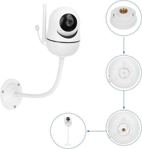 Baby Monitor Wall Mount Holder Compatible with HelloBaby HB65/HB6550/HB6339/HB6558/HB66/HB248,ANMEATE SM935E/SM650,Bonoch,ChildsFarm Baby Monitor,...