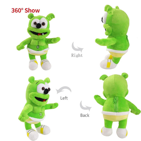 TUMPETY Gummy Bear Plush Green Singing Bear Toy Christmas Celebration Props Accompanying Toys Before Going to Bed (A5-JZ0167)...
