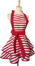 Violet Mist Cute Lovely Retro Aprons for Women Girls Ladies Sexy Vintage Aprons Christmas Apron Red Striped Vintage 50s Apron kawaii Cooking Kitch...