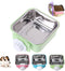 Love Dream Crate Dog Cat Bowls, Removable Stainless Steel Hanging Pet Cage Bowls Kennel, Food Water Feeder Bowls with Bolt Holder for Puppy Cat Ra...