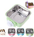 Love Dream Crate Dog Cat Bowls, Removable Stainless Steel Hanging Pet Cage Bowls Kennel, Food Water Feeder Bowls with Bolt Holder for Puppy Cat Ra...