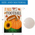 Fall Football Garden Flag 12x18 Inch Double Sided Pumpkin Outdoor Fall Football Party Decorations Sign Autumn Farmhouse Small Burlap Garden Flags ...