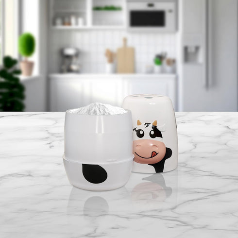 Cow Fridge Baking Soda Deodorizer – Fun Baking Soda Container | Baking Soda for Fridge and Freezer Odor Eliminator - BPA-Free Baking Soda Fridge D...
