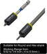 2-Piece Self-Adjusting Bit Magnetizer Ring/Demagnetizer for 5/32 to 1/4 Inch(4 to 6.5mm) Hex and Round Shank, Screwdriver Bit Drive Holder, Powerf...