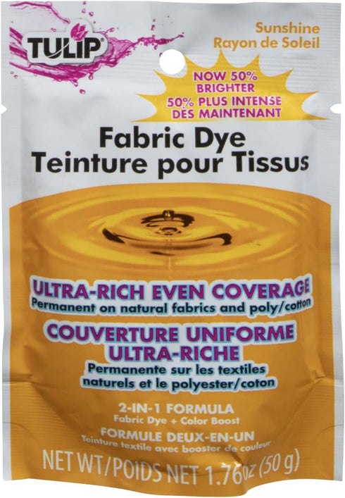 Tulip Permanent Fabric Dye Powder, Sunshine Yellow...