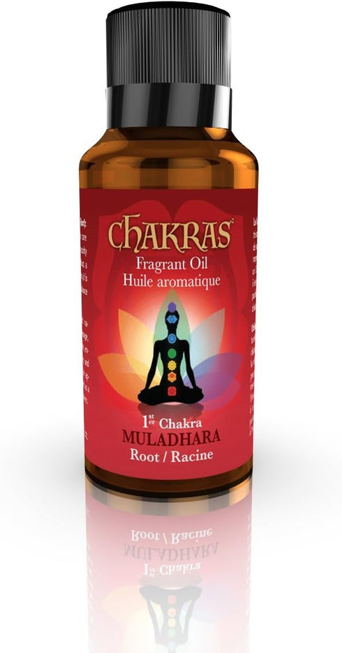 Chakras Essential Oils - Root - Muladhara - Concentrated Natural Oils for Aromatherapy, Massage, Reflection, Meditation, Environmental Scenting an...
