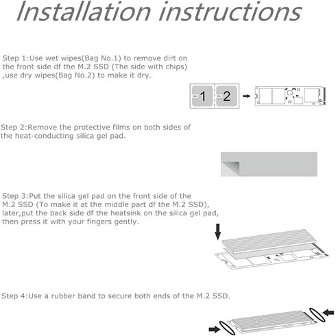 M.2 Copper Heatsinks Cooler for M.2 2280 SSD Laptop?2 Pack?...