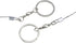LC LICTOP Stainless Steel Hand Pocket Wire Saw Silver Outdoor Gear for Wood Camping Hiking Hunting 4pcs...