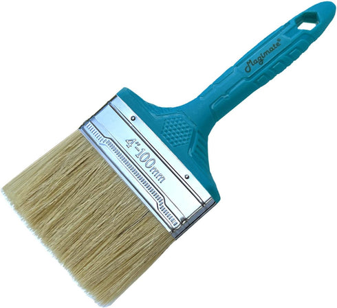 Stain Brush 4-inch Chip Brush Wide Flat Bristle Paint Brush for Painting Walls, Cabinets, House Touch-ups and dust Cleaning...