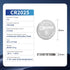 EEMB 10 Pack CR2025 Battery 3V Lithium Battery Button Coin Cell Batteries 2025 Battery for Key FOBs, calculators, Coin counters, Watches, Heart Ra...