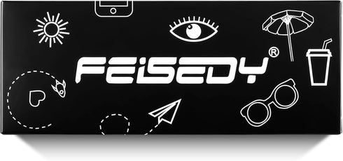 FEISEDY Classic Polarized Sunglasses Retro Round Sunglasses for Women Men Trendy Shades B0002...