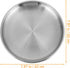Kichvoe Stainless Steel Pizza Pan: Round Pizza Tray 8 Inch Pizza Baking Sheet Crisper Pan Serving Plate Oven Bakeware for Pizza Pie Flat Bread...