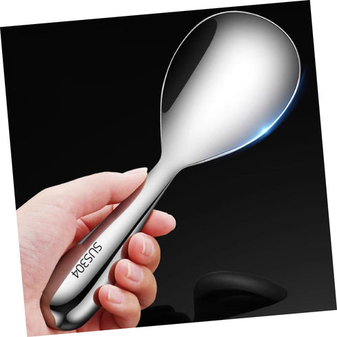 Serving Spoon Japanese Rice Ice Cream Spoon Stainless Spatula Premium Material Spoon Dish Spoons Mini Scoop Rice Scooper Food Home Large Dessert S...