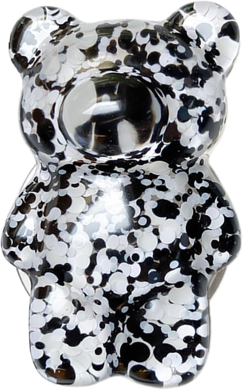 Mobile Phone Finger Holder Mobile Phone Finger Holder Cartoon Foldable Epoxy Sequins 3D Cute Bear Shaped Phone Grip Tok Folding Bracket Cell Phone...