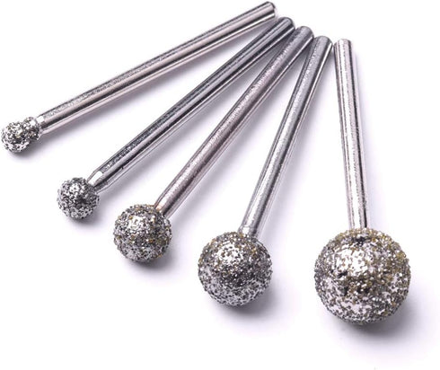 Atoplee Diamond Grinding Bit 36# Diamond Mounted Point Coated Course Burrs Set Fits Rotary Tools,Diamond Tools Set for Jewelry,Glass,Stone,Ceramic...