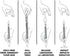 2/32" (#2) Nail Set and 3/32" (#3) Nail Set Combination Hammerless Spring Tool...
