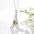 Paris Eiffel Tower Charm Pendant Necklace For Women Rose Gold/Platinum Plated Jewelry Crystal Necklaces...