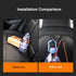 OATSBASF Seat Back Hooks for Tesla Model 3 Model Y 2017-2024, Headrest Foldable Hooks Car Bag Hook Stylish Back Seat Hanger Designed for Tesla Mod...