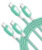 USB C to USB C Cable 120W 2-Pack, 6ft+10ft USB Type C Cable Fast Charging Compatible with iphone 15 Pro max Samsung S22 ultra, MacBook Air/Pro iPa...