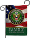 US Army Family Honor Garden Flag - Armed Forces Rangers United State American Military Veteran Retire Official - House Decoration Banner Small Yar...