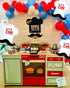 4pcs Little Chef Hat balloons,cookie chef helium balloons for baking birthday party/cooking theme party decoration/chef theme party supplies/BBQ p...