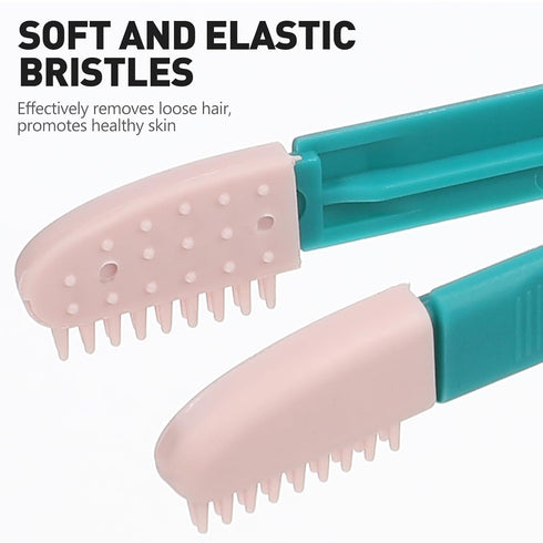 POPETPOP Cat Dog Tear Stain Remover: Multifunctional Dog Eye Comb Brush 2pcs Mini Pets Grooming Comb for Dogs Cats Puppy Kitten Removing Crust and...