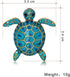 Turtle Animal Brooch Pin Exaggerated Long Life Tortoise Lapel Pin Retro Crystal Sea Animal Safty Pin Women Men Clothes Decor Birthday Gift for Mom...
