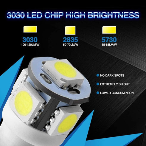 Marsauto 194 LED Bulbs 168 T10 2825 5SMD LED Bulbs Car Dome Map License Plate Lights Lamp White 12V (Pack of 2)...