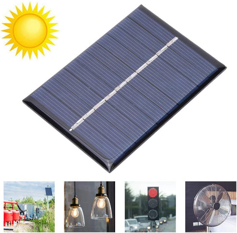 2Pcs Solar Panels Solar Battery Charger Solar Power Bank 0.6W 5V Waterproof Polysilicon 80x55mm Solar Panel Charging Power Board Charger for Multi...